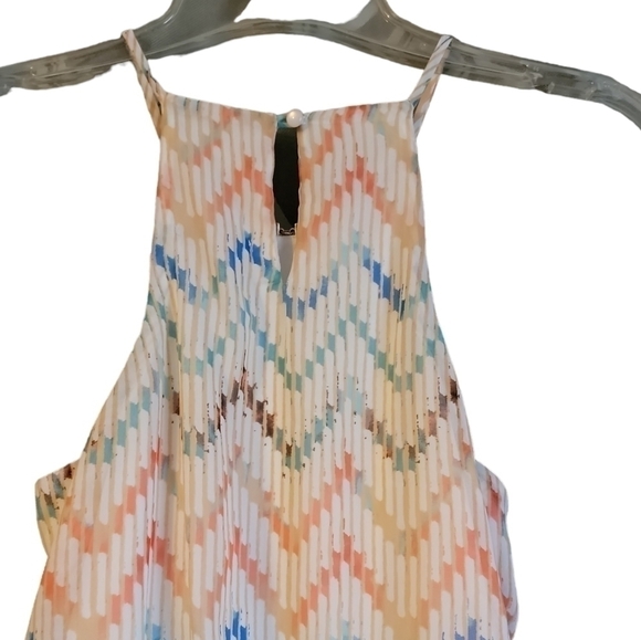 As U Wish size small elastic waistband dress spaghetti strap multicolored - Picture 7 of 7